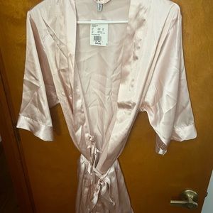 David’s Bridal satin robe